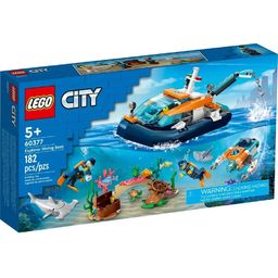 Конструктор LEGO City Изследователска лодка за гмуркане 60377