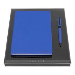 Луксозен подаръчен комплект бележник и химикалка Hugo Boss