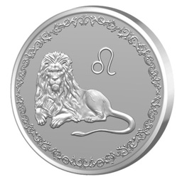 Сребърен медал - медальон Зодиакални знаци Лъв