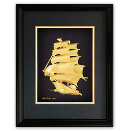 Златна картина Кораб