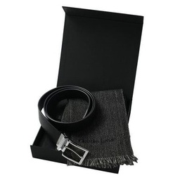 Комплект шал и колан Shevron black