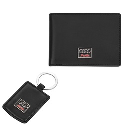 Комплект ключодържател и калъф за документи Audi
