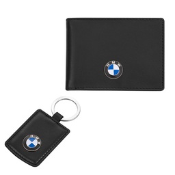 Комплект калъф за документи и ключодържател BMW