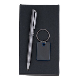 Подаръчен комплект химикалка и ключодържател LuxMet Duo