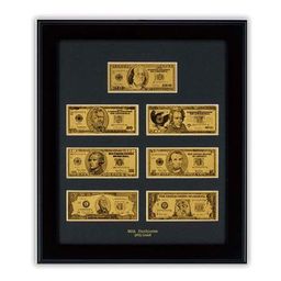 Златна картина Репродукция банкноти долари