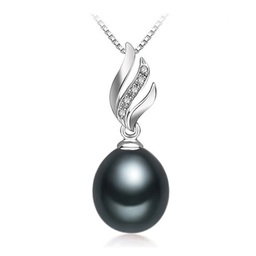 Колие Pearl Magic черна натурална перла