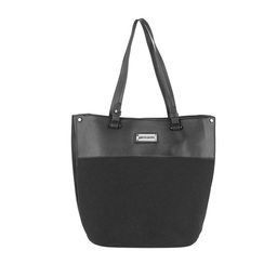 Дамска чанта Pierre Cardin черна от еко кожа и плат