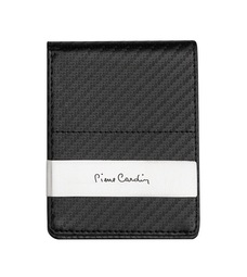 Калъф за документи и карти Pierre Cardin, карбон, с щипка за пари