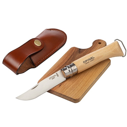 Комплект нож с тирбушон и дъска OPINEL
