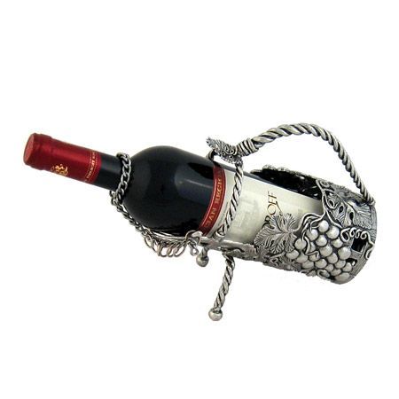 Луксозна стойка за вино WS164 с грозде и листа