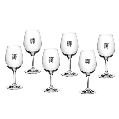 Луксозен сет чаши за вино с грозд DG097