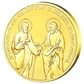 Медал за подарък Св. Св. Петър и Павел с цялостна позлата