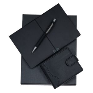 Мъжки комплект портфейл, бележник и химикалка Style & Prestige