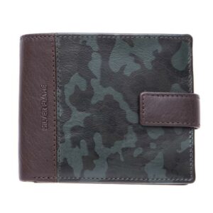 Мъжки портфейл Silver Flame SFT1824, серия Камуфлаж зелено