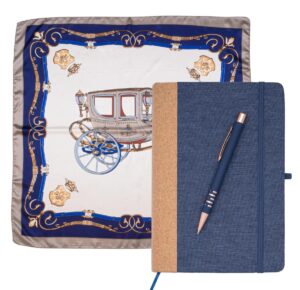 Дамски комплект Elegance in the Details, химикалка, бележник и шал