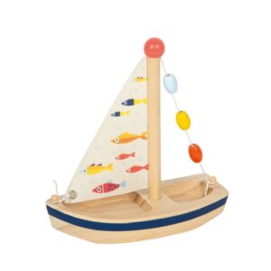 Дървена лодка за водни игри Small Foot