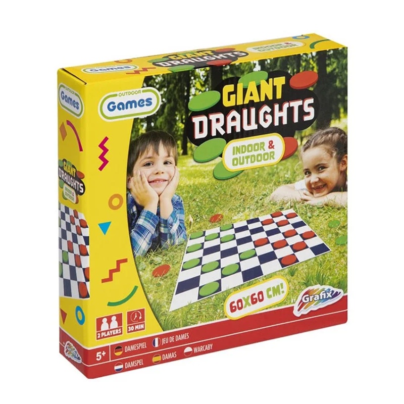Игра Дама Grafix Giant, 60 х 60 см