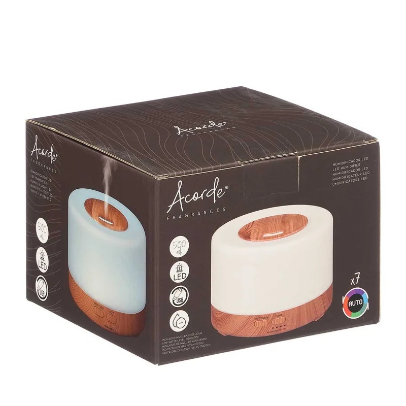 Арома дифузер Acorde Convex LED, дървесен елемент - Image 3