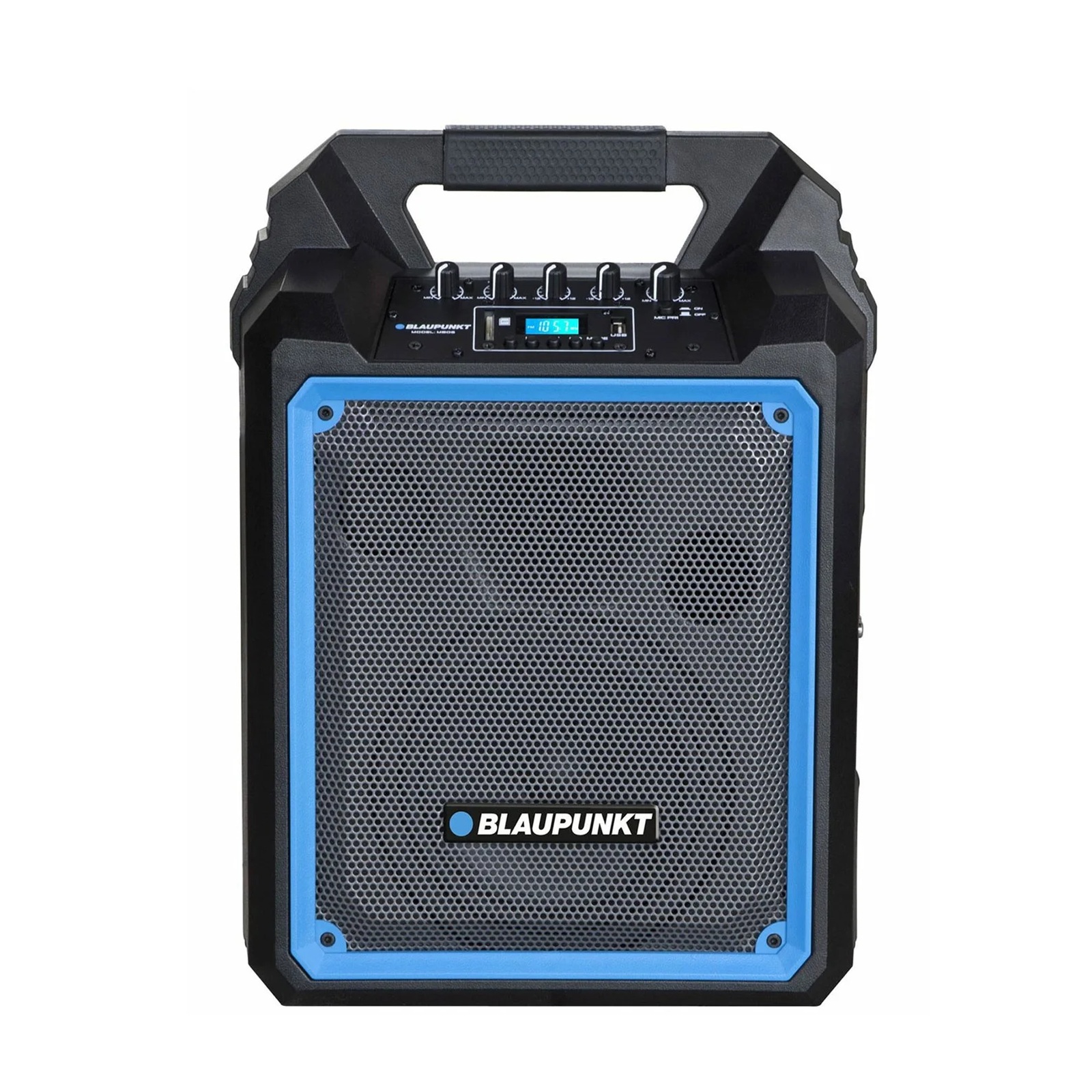 Тонколона Blaupunkt MB06, караоке, Bluetooth, FM, USB/SD/AUX, 500 W, с микрофон