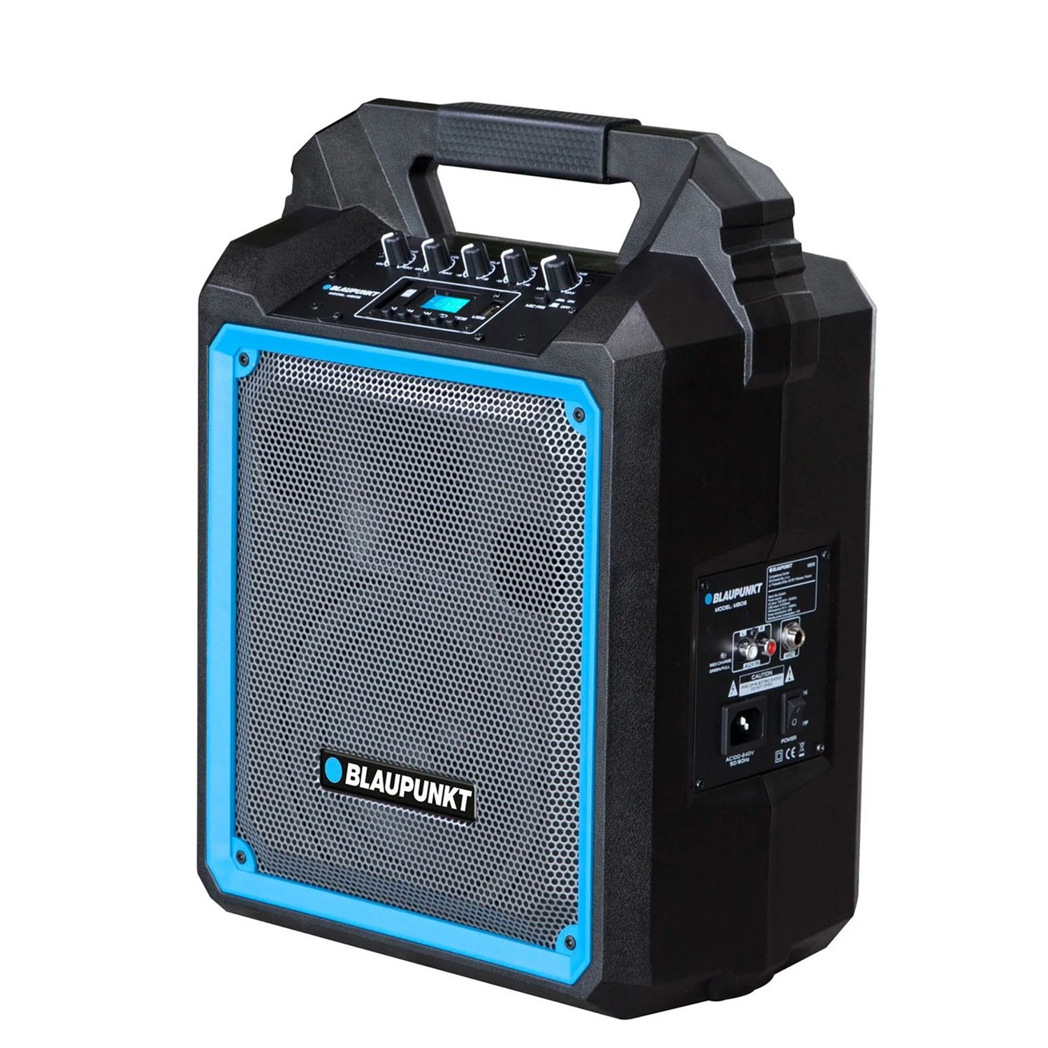 Тонколона Blaupunkt MB06, караоке, Bluetooth, FM, USB/SD/AUX, 500 W, с микрофон - Image 3