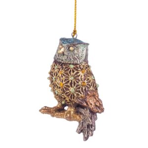 Коледна играчка за елха Бухал на клонче ID178091