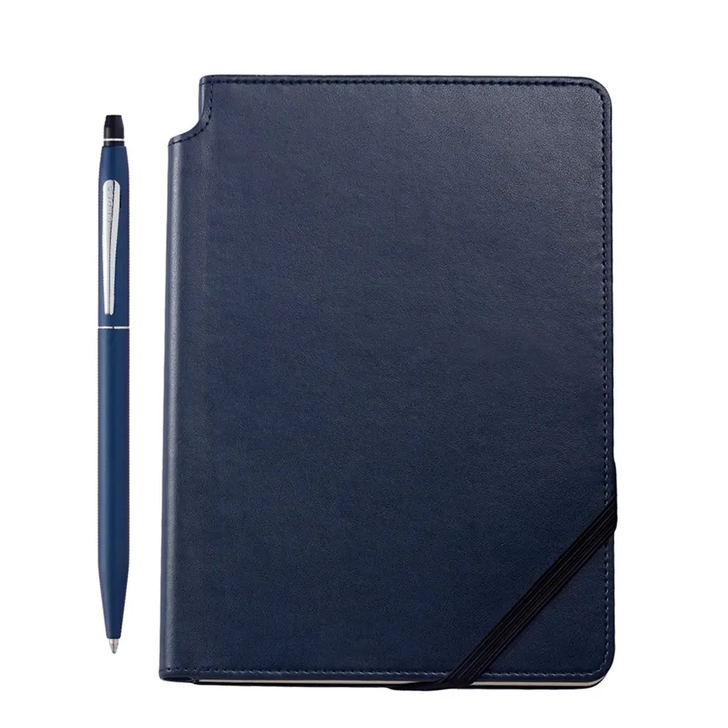 Комплект Cross Click™ Midnight Blue, химикалка и тефтер А5