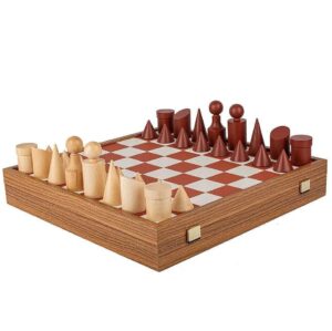 Луксозен шах Manopoulos Bauhaus Style Terracotta & White, 40x40 см