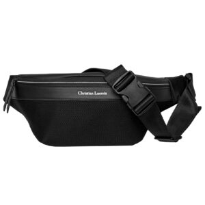 Мъжка чанта за носене на кръста C. Lacroix Whiteline Black