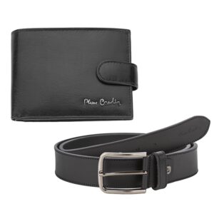 Мъжки комплект за подарък Pierre Cardin PCS122, колан и портфейл