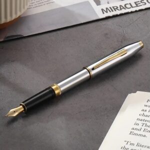 Писалка Cross Foundry Polished Chrome, с PVD Gold елементи