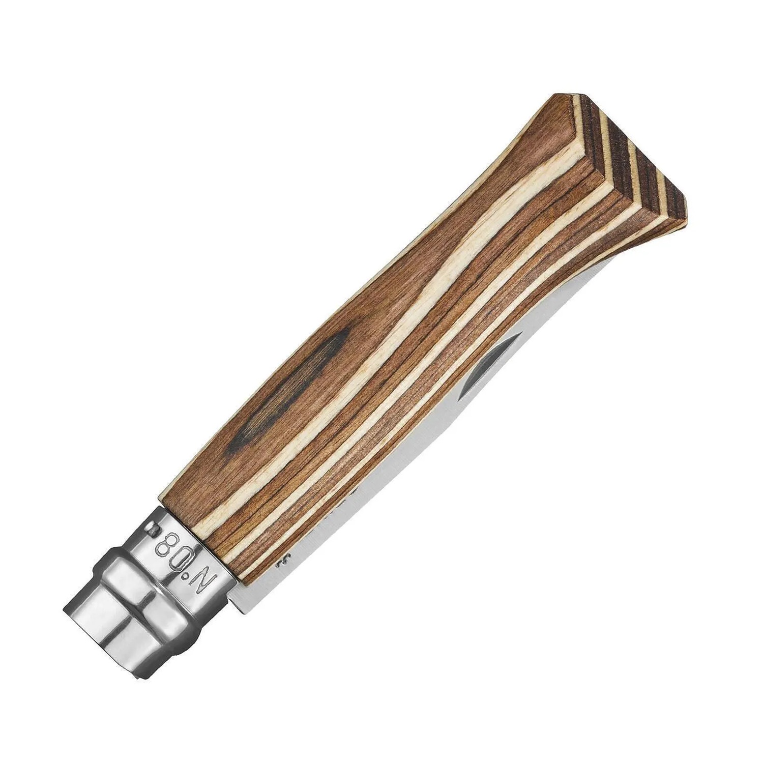 Сгъваем нож Opinel №8 Brown Laminated Birch, острие 8.5 см - Image 2