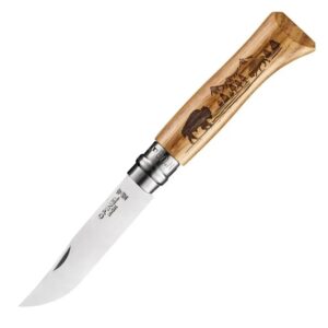 Сгъваем нож Opinel Animalia №8 бизон, острие 8.5 см