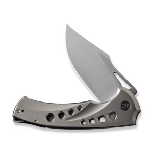 Джобен нож WEKNIFE Swiftfin Polished Bead Blasted Titanium
