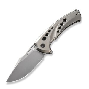 Джобен нож WEKNIFE Swiftfin Polished Bead Blasted Titanium