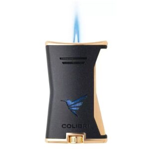 Луксозна запалка Colibri Slim Black & Gold