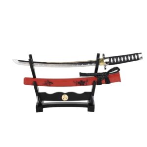 Декоративна мини катана Haller Stahlwaren Red, на стойка