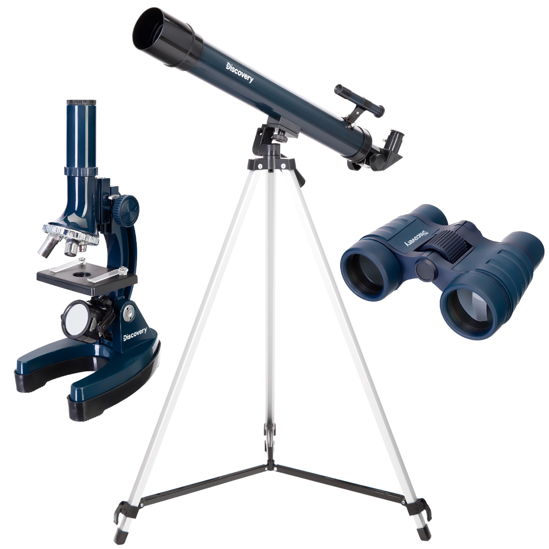 Комплект Levenhuk Discovery Scope 3, с образователна книга