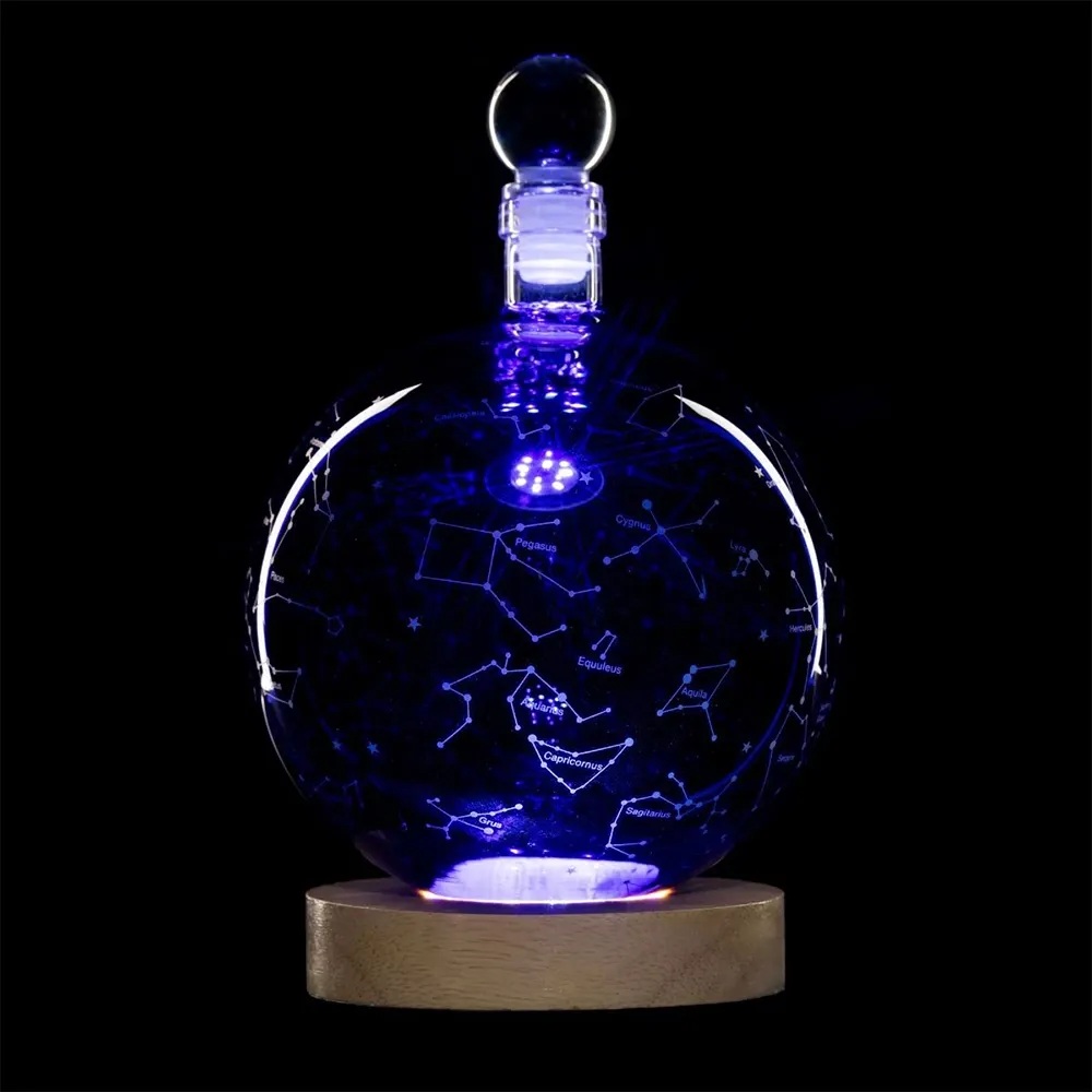Декантер Mikamax Constellation Globe, с LED осветление, 750 мл - Image 3