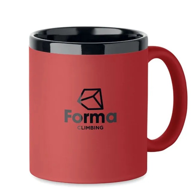 Керамична чаша Soft Touch, с меко покритие за гравиране, различни цветове - Image 4
