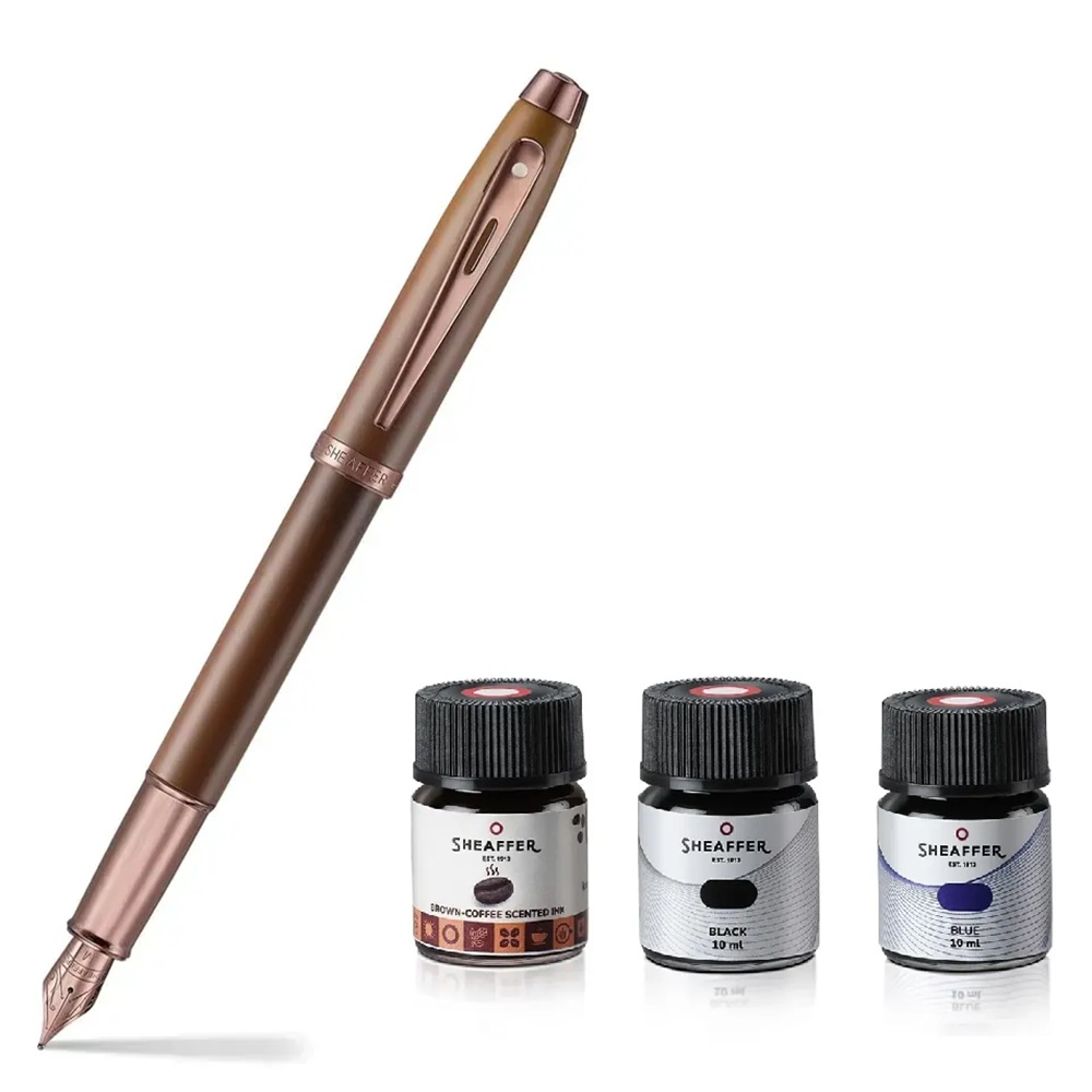 Комплект Sheaffer Coffee Edition, писалка 100 с три мастила