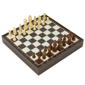 Луксозен шах Vertini Walnut Premium, 50 × 50 см, орехово дърво