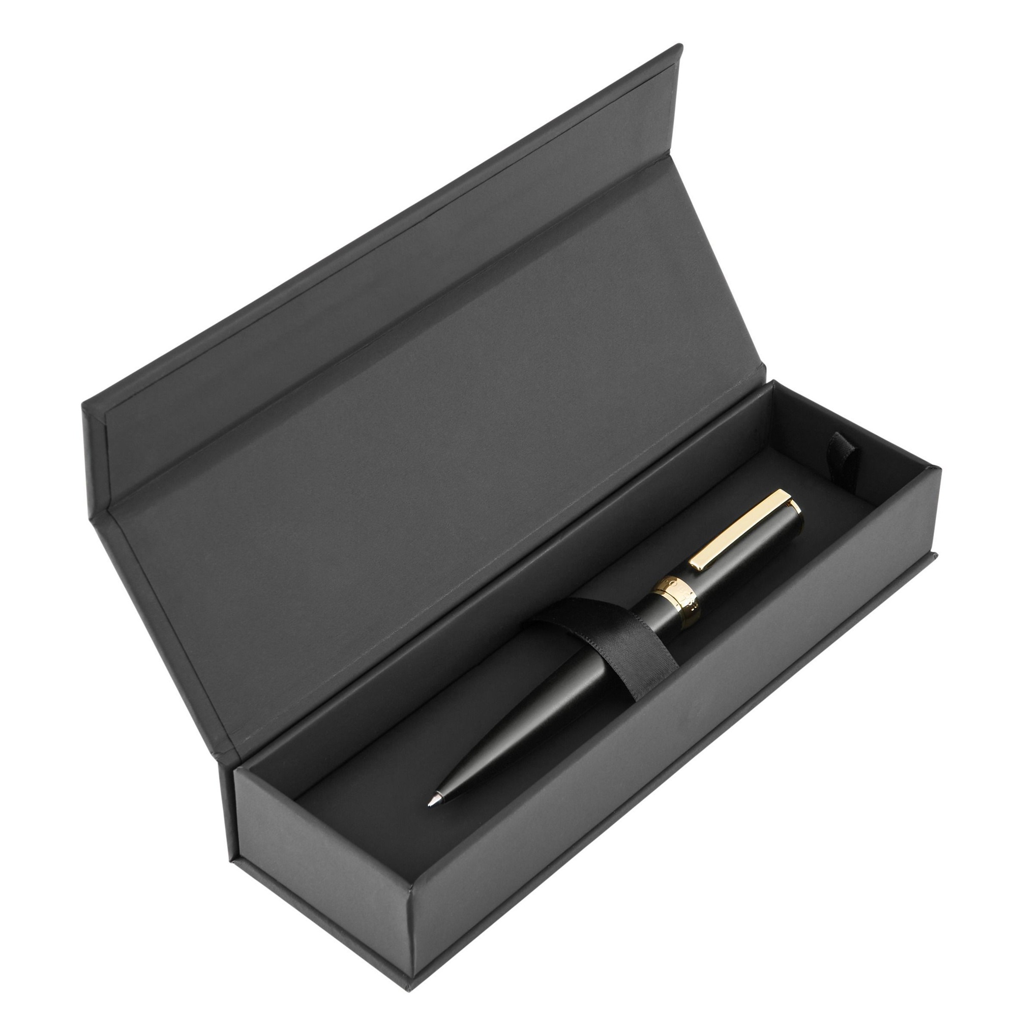 Химикалка HUGO BOSS Double B, Arche Black & Gold - Image 4
