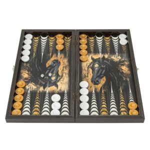 Луксозна табла Horse XXL Tabla®, 50 см, с художествен портрет на кон