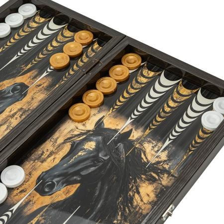 Луксозна табла Horse XXL Tabla®, 50 см, с художествен портрет на кон - Image 3