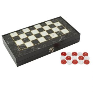 Луксозна табла Black Marble L Tabla®, 42 см, с мраморен ефект