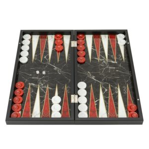Луксозна табла Black Marble XXL Tabla®, 50 см, с мраморен ефект