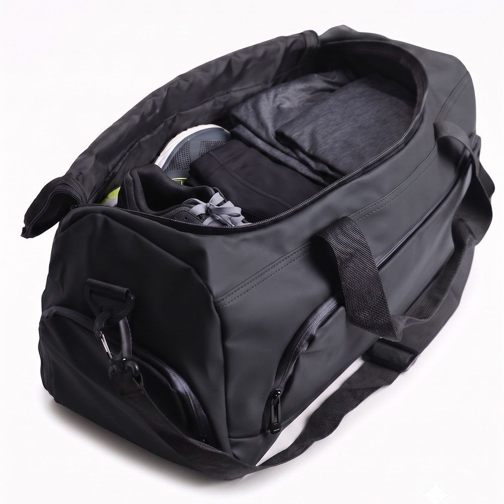 Сак за пътуване Urban Travel Black, с отделение за лаптоп и обувки - Image 2