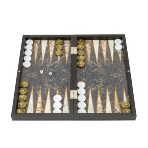 Луксозна табла Grey Marble L Tabla®, 42 см, със сив мраморен ефект