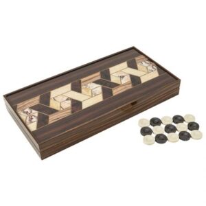 Луксозна табла Marquetry L Tabla®, 42 см, с геометрични орнаменти
