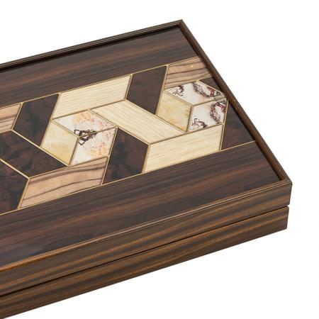 Луксозна табла Marquetry XXL Tabla®, 50 см, с геометрични орнаменти - Image 5